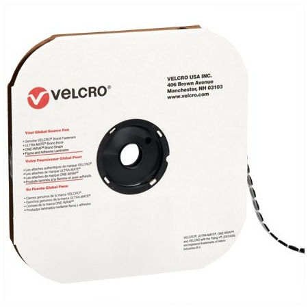 Velcro Brand 1/2'' - Hook - Black VELCRO Brand Tape - Individual Dots, 1440PK BUY00016406